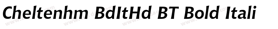 Cheltenhm BdItHd BT Bold Italic字体转换